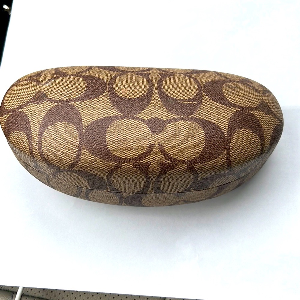 COACH sunglasses holder, velvet inside- excellent condition